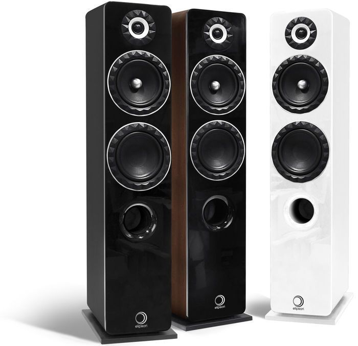 Luidsprekers - ELIPSON - Prestige Facet 14F - Zwart - Bedraad - Hoge gevoeligheid