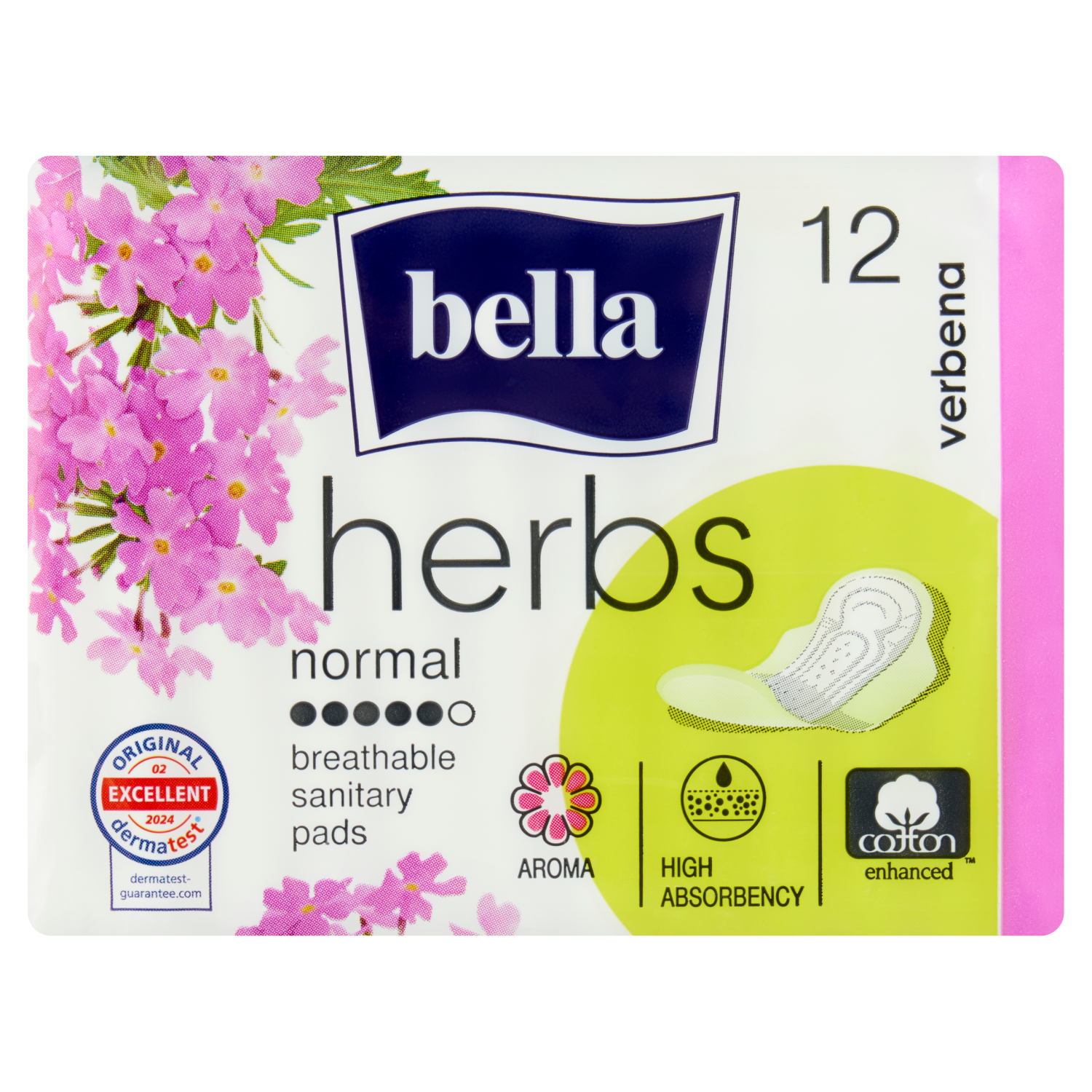 Assorbenti igienici Bella, confezione da 12 pezzi, alle erbe