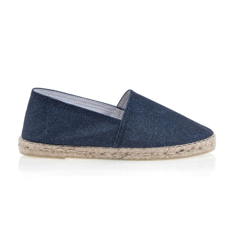 Blå espadriller med tausåler til dame