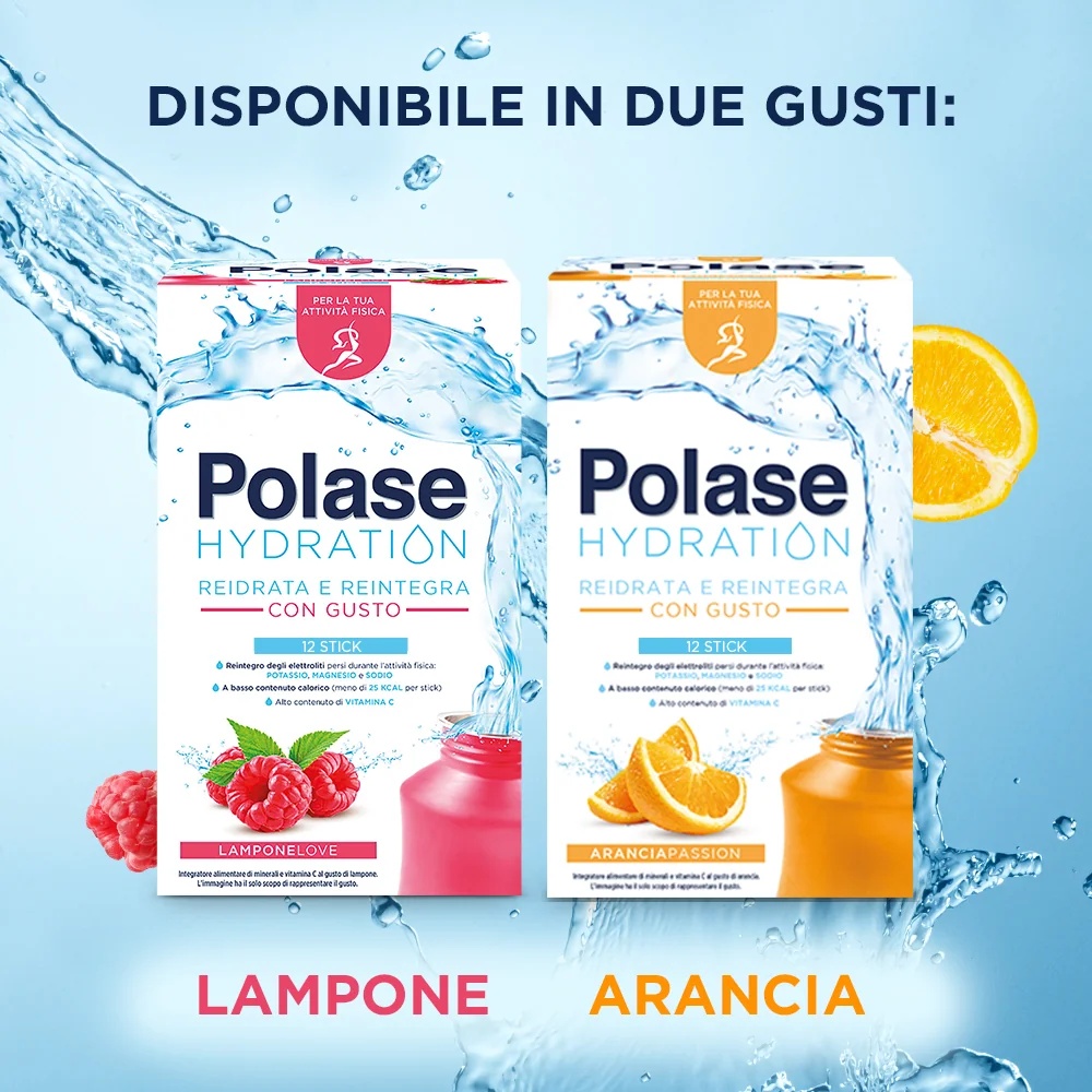 POLASE Polase Hidratación Sabor Naranja 12 sobres Complemento alimenticio energizante con magnesio y potasio