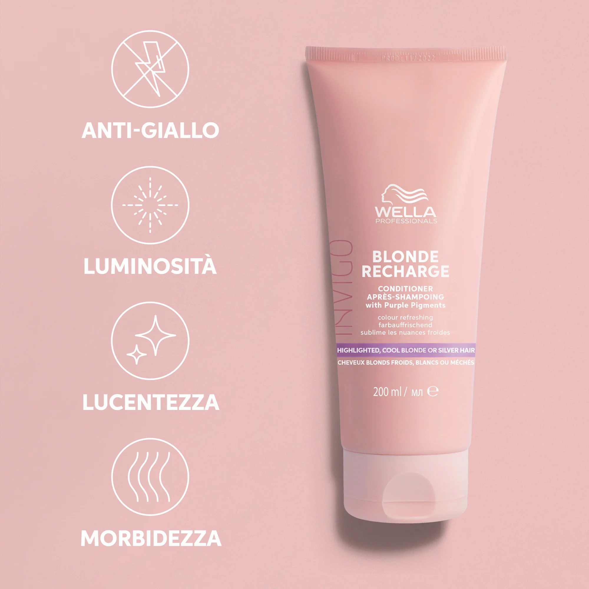 Invigo INVIGO BLONDE RECHARGE Cool Color Refreshing Conditioner - Balsamo Protezione Colore Capelli