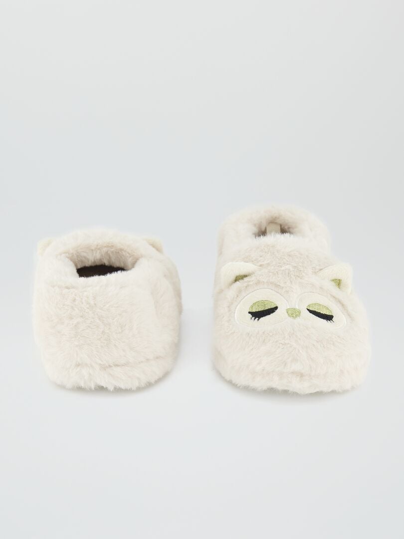 Pantuflas Sherpa - Blancas