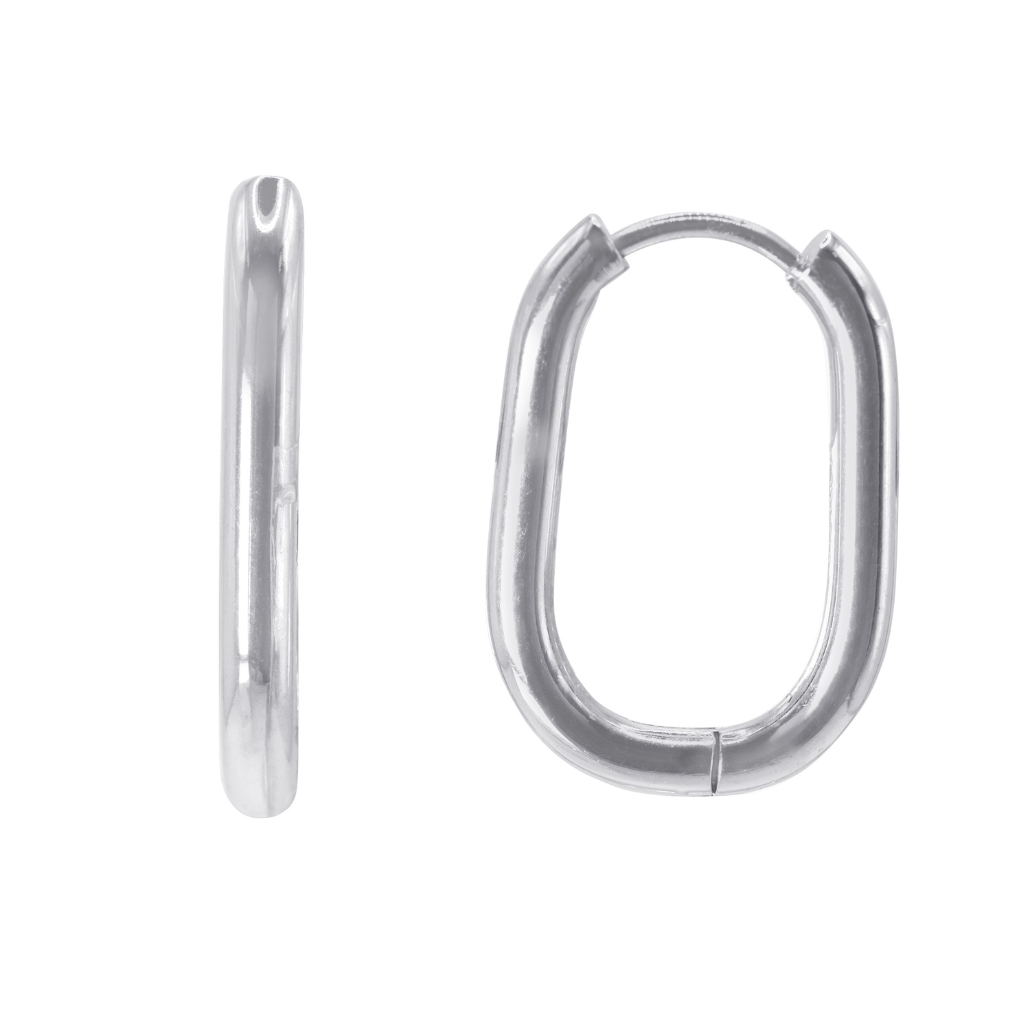 Heideman Boucles d'oreilles Elino couleur argentée polie