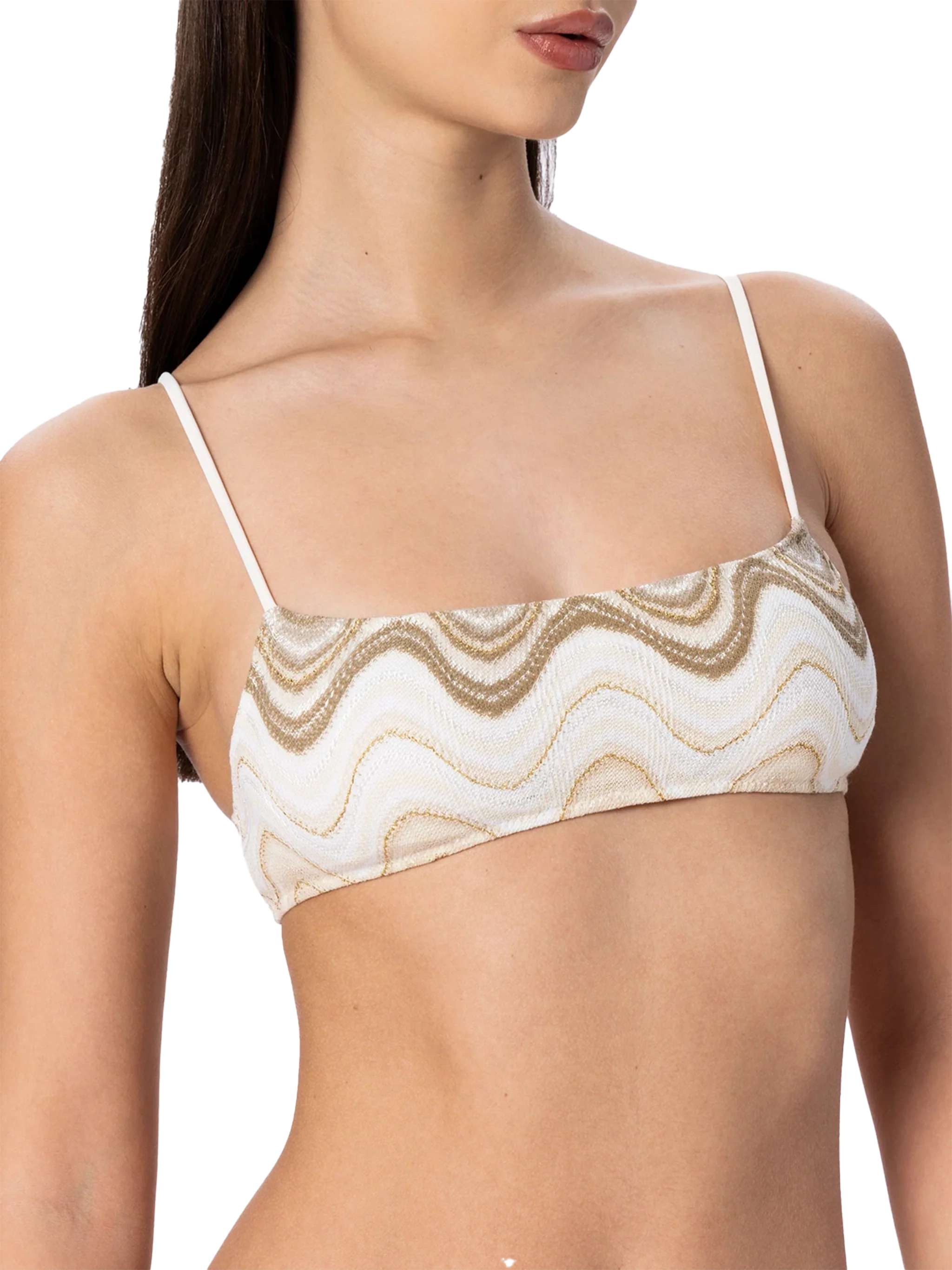 Sadie Marielle raschelgebreide bralette-bikini voor dames