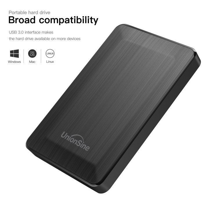 Externe harde schijf - UNONSINE - UnionSine-HD2513 - 320 GB - USB 3.0 - Draagbaar 2,5