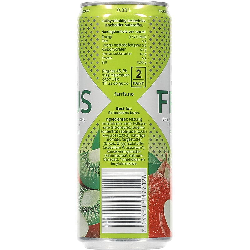 Farris Farris Frozen 0,33 l caja elegante manzana/kiwi