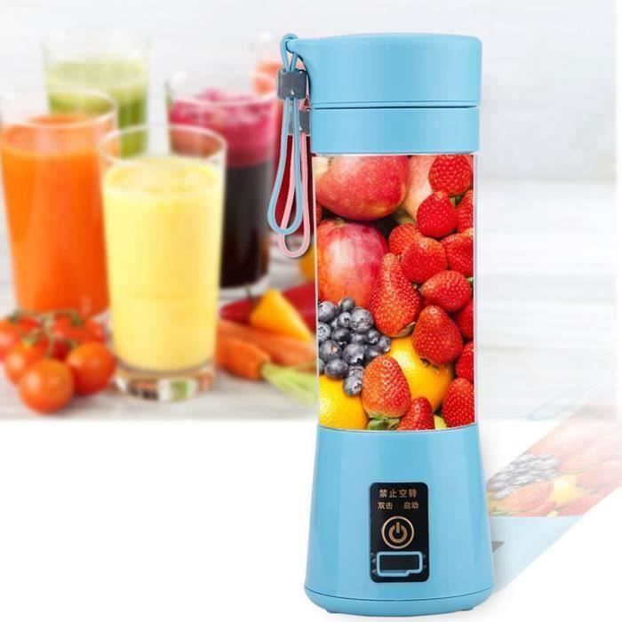 Extracteur de jus - PZCC - Vvikizy - Portable USB - Matériau non toxique - Couleur Bleu
