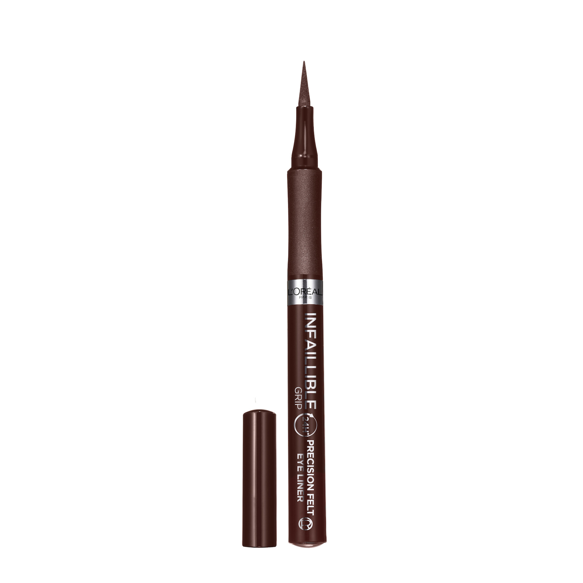 Infaillible Grip 24H Precision Felt tuš za oči, boja 2 smeđa - L'Oréal Paris