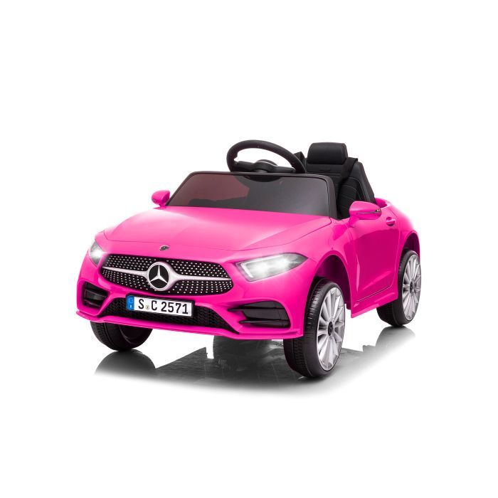 Coche eléctrico infantil LALAHO - Mercedes-Benz CLS 350 - 90 x 60 x 40 cm - Rosa