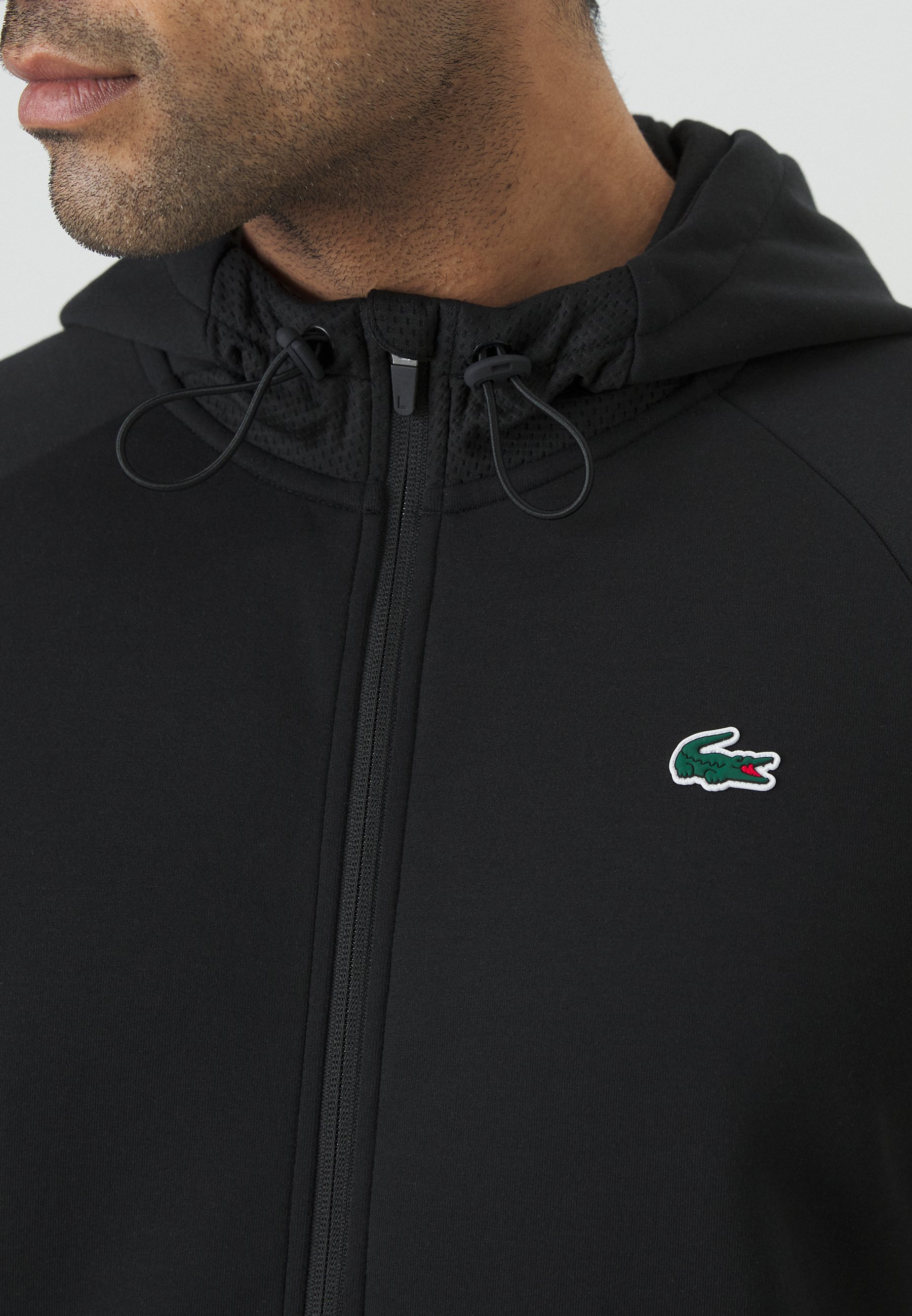 Lacoste Sportjack met capuchon, klassiek model - Trainingsjack - zwart