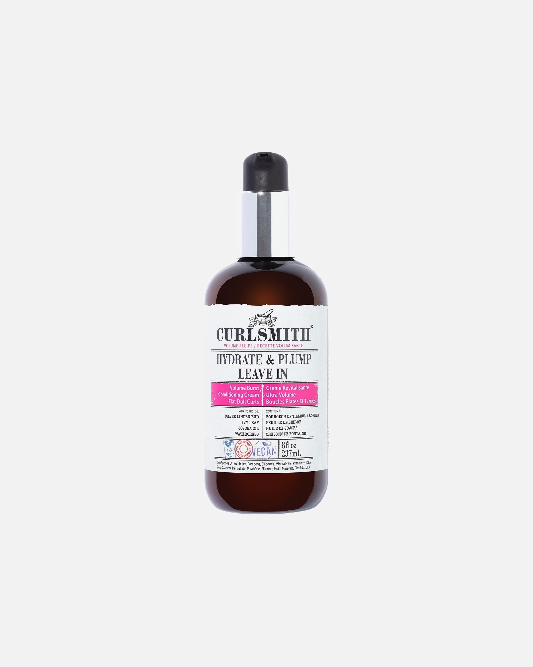 Curlsmith regenerator u spreju bez ispiranja za stiliziranje kose: hidratacija i volumen – 237 ml