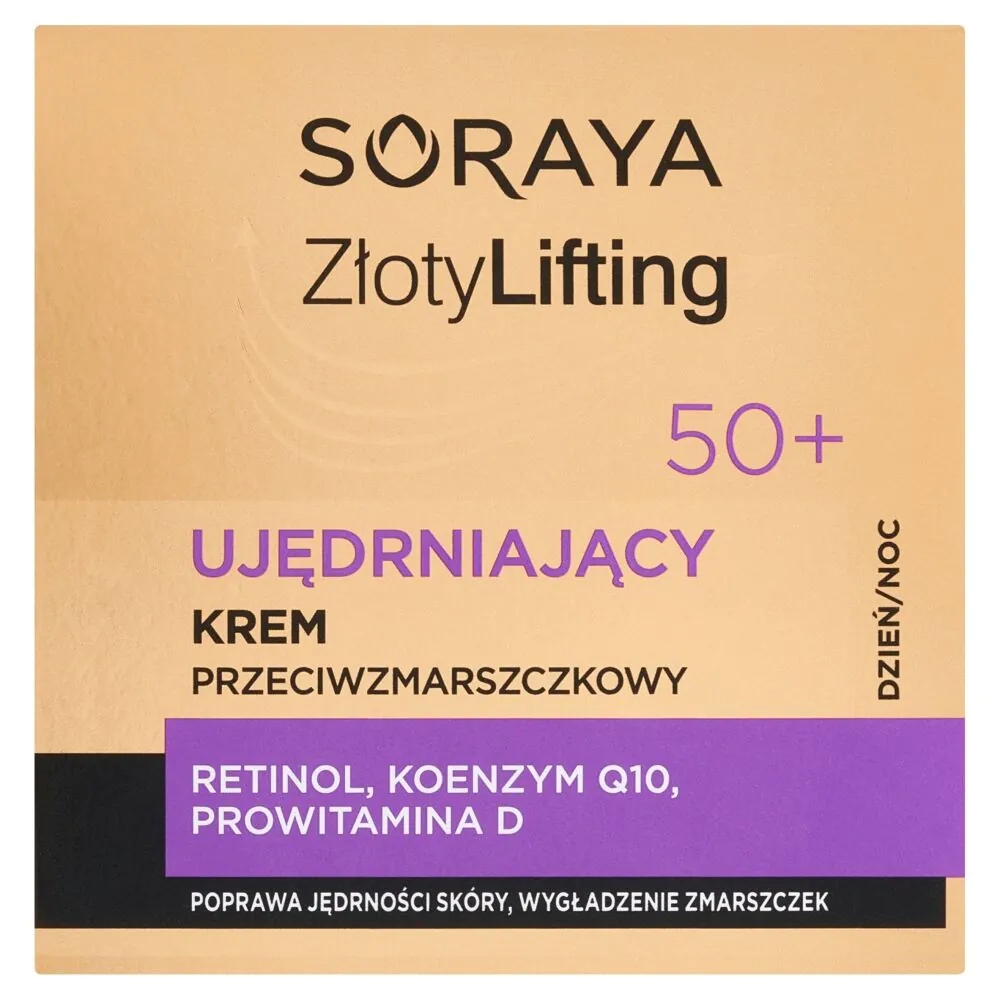 Soraya Złoty Lifting Ujędrniający krem przeciwzmarszczkowy 50+ 50ml