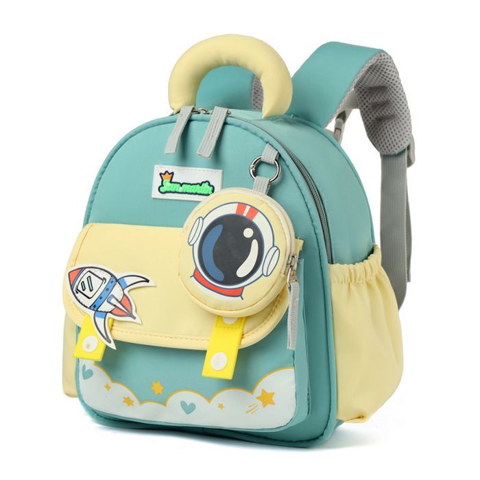 Zainetto per bambini dai 2 ai 6 anni, mini zaino scolastico 3D con animali dei cartoni animati per bambini e bambine in età prescolare e della scuola primaria (Astronauta)