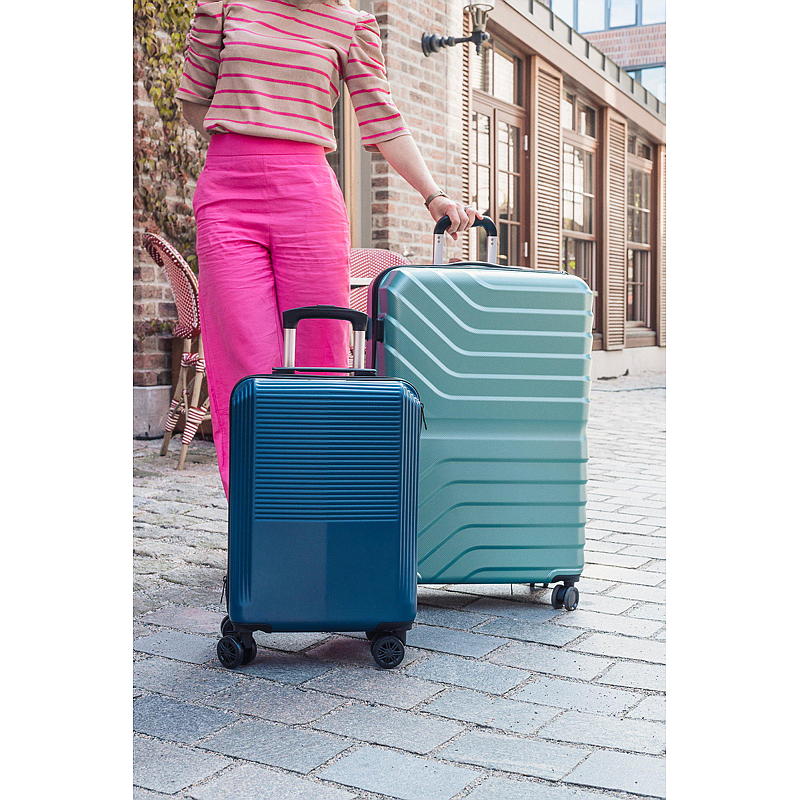 iGo koffer 54 cm blauw, link