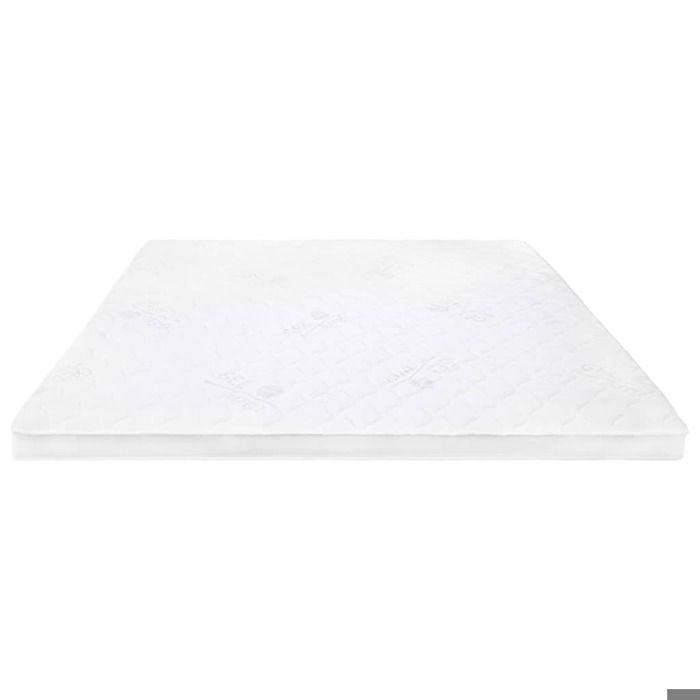 Cubrecolchón - vidaXL - Espuma de gel - 160x200 cm - 7 cm de grosor - Funda extraíble
