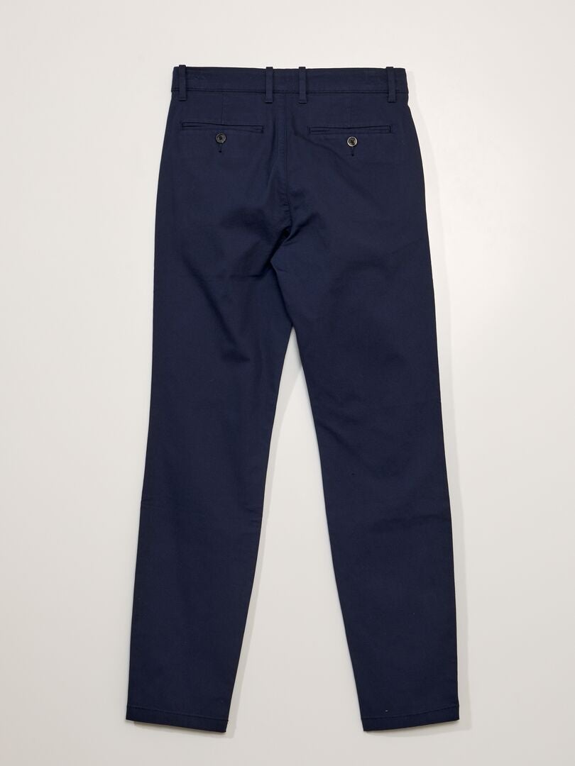 Twill chino's - zwart