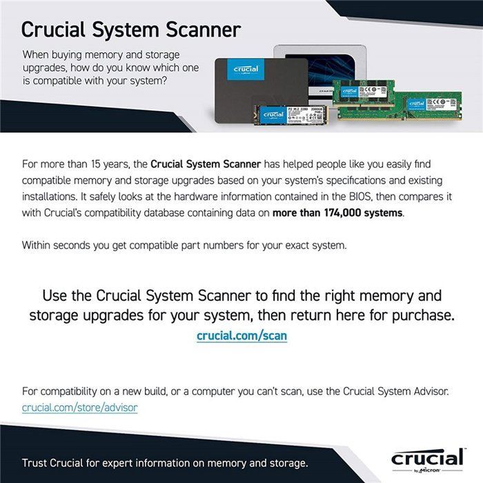 DDR4 RAM - CRUCIAL - CT16G4DFRA32A - 16 GB - 3200 MHz - CL22
