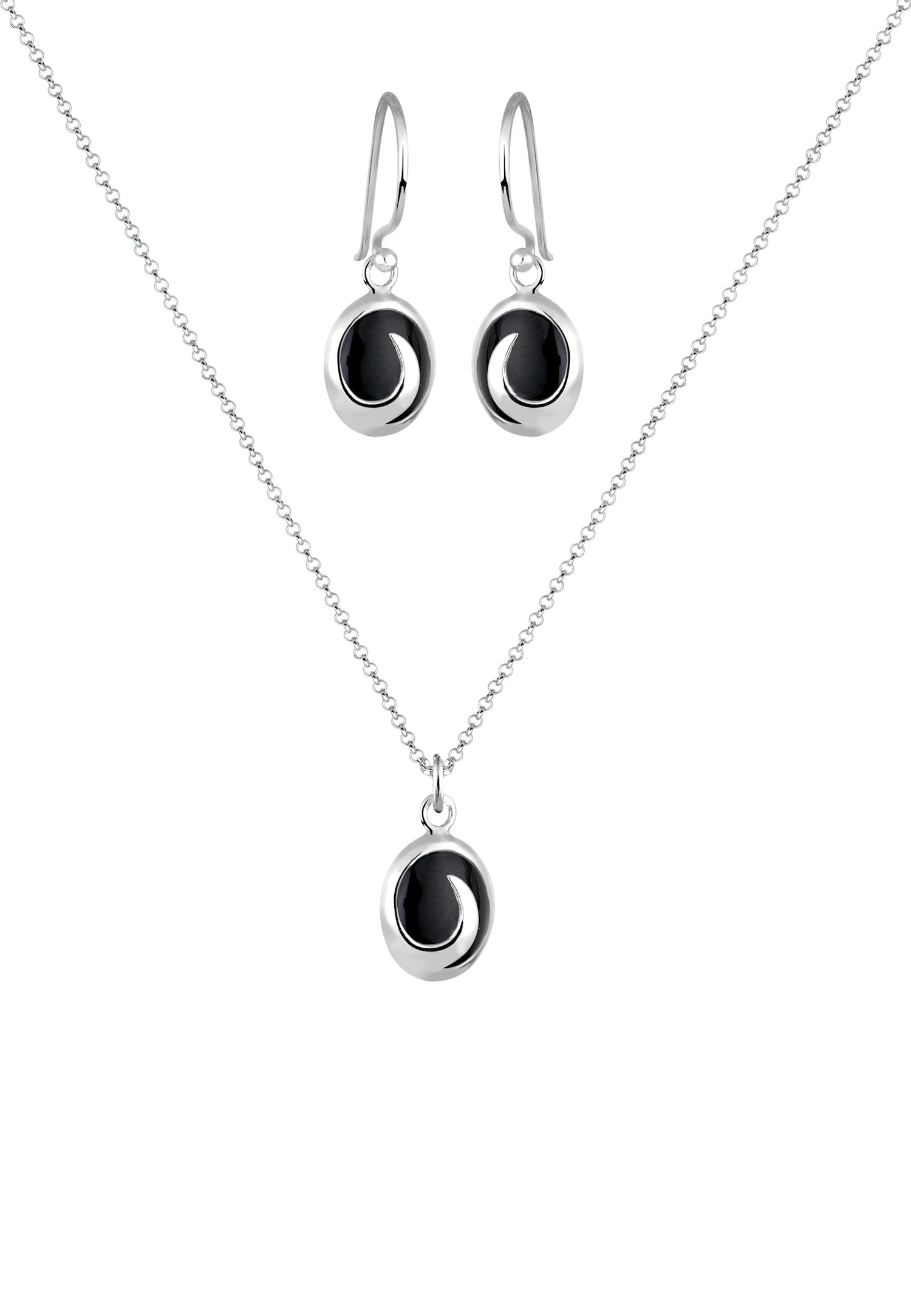 Elli Onyx 925 Sterling Silber
