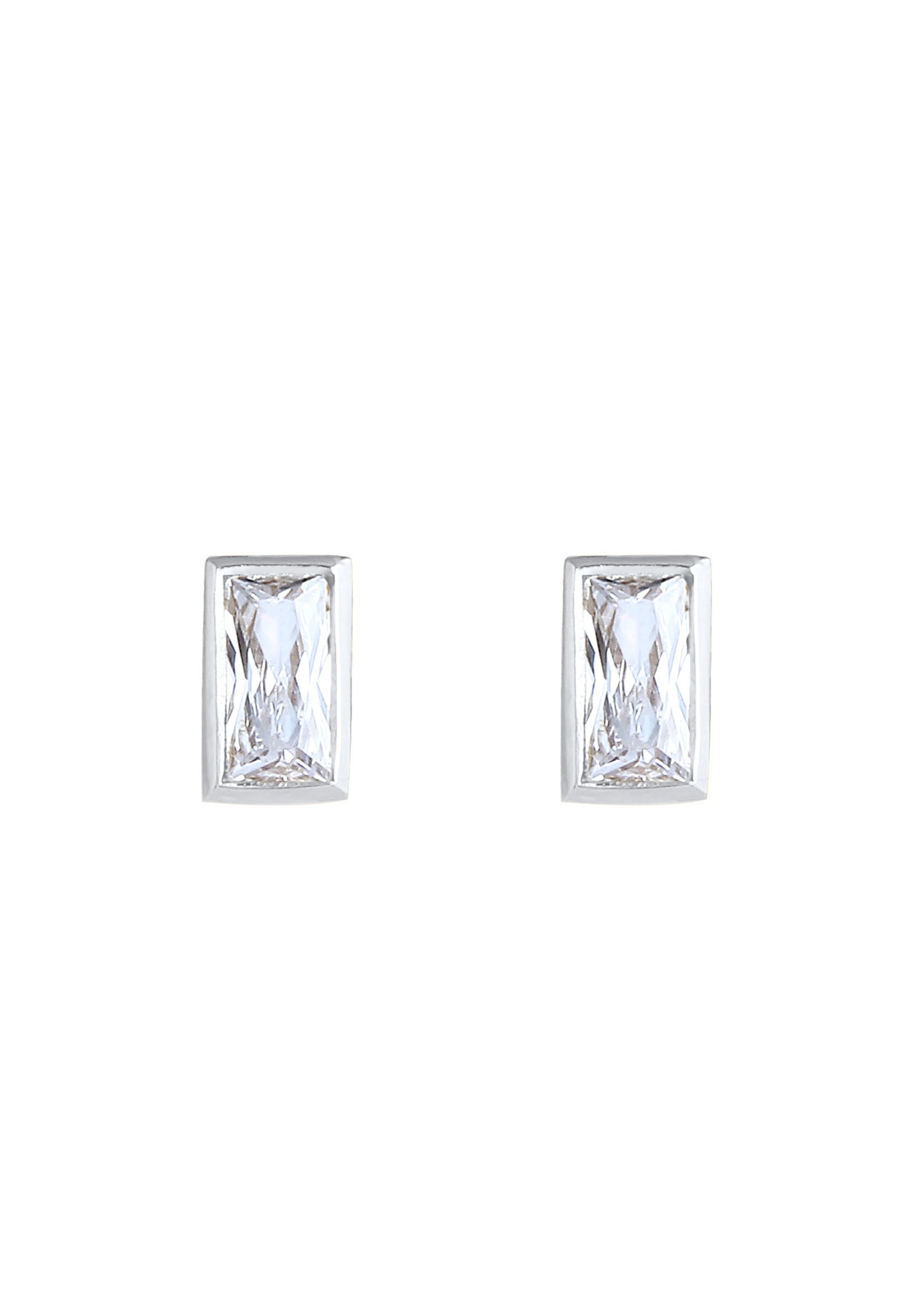 Elli Élégant Filigrane avec des Zircones Boucles d'Oreilles Femme - (925/1000) Argent Plaqué Or