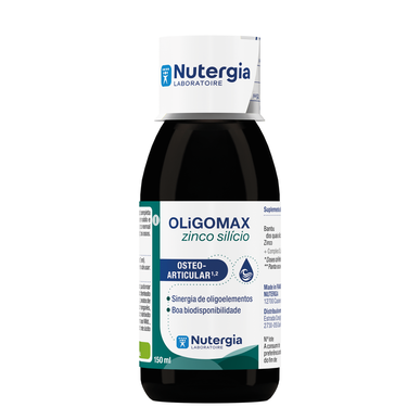 Nutergia OliGomax Zinok-Silikon Osteo-Artikulárny Doplnok Zinok-Silikon Podpora kĺbov 150 ml 150 ml