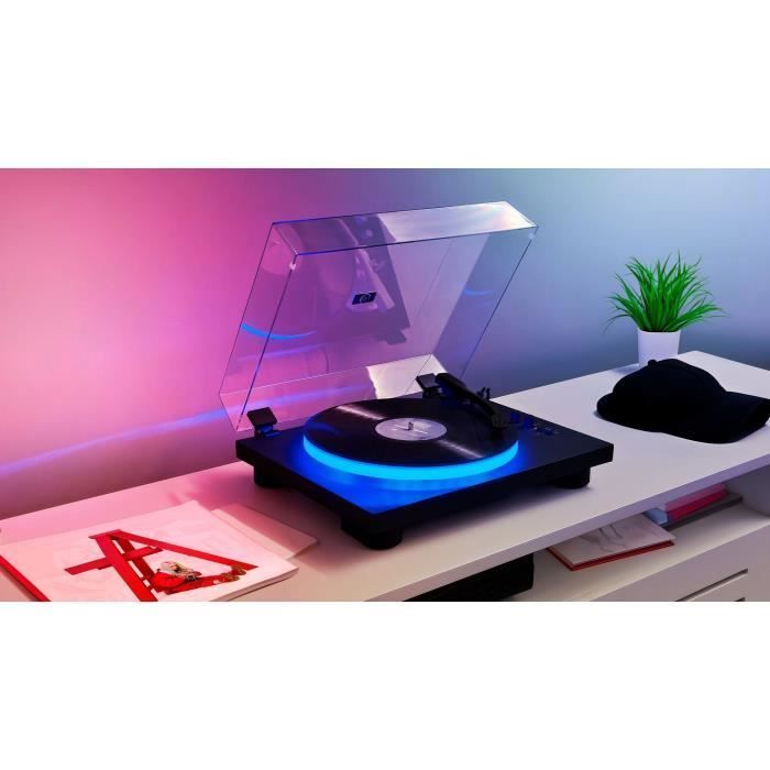 BIGBEN INTERACTIVE PARTYBTTDLIGHT Giradischi - Piatto illuminato - Trasmissione a cinghia - Bluetooth - Effetti luminosi