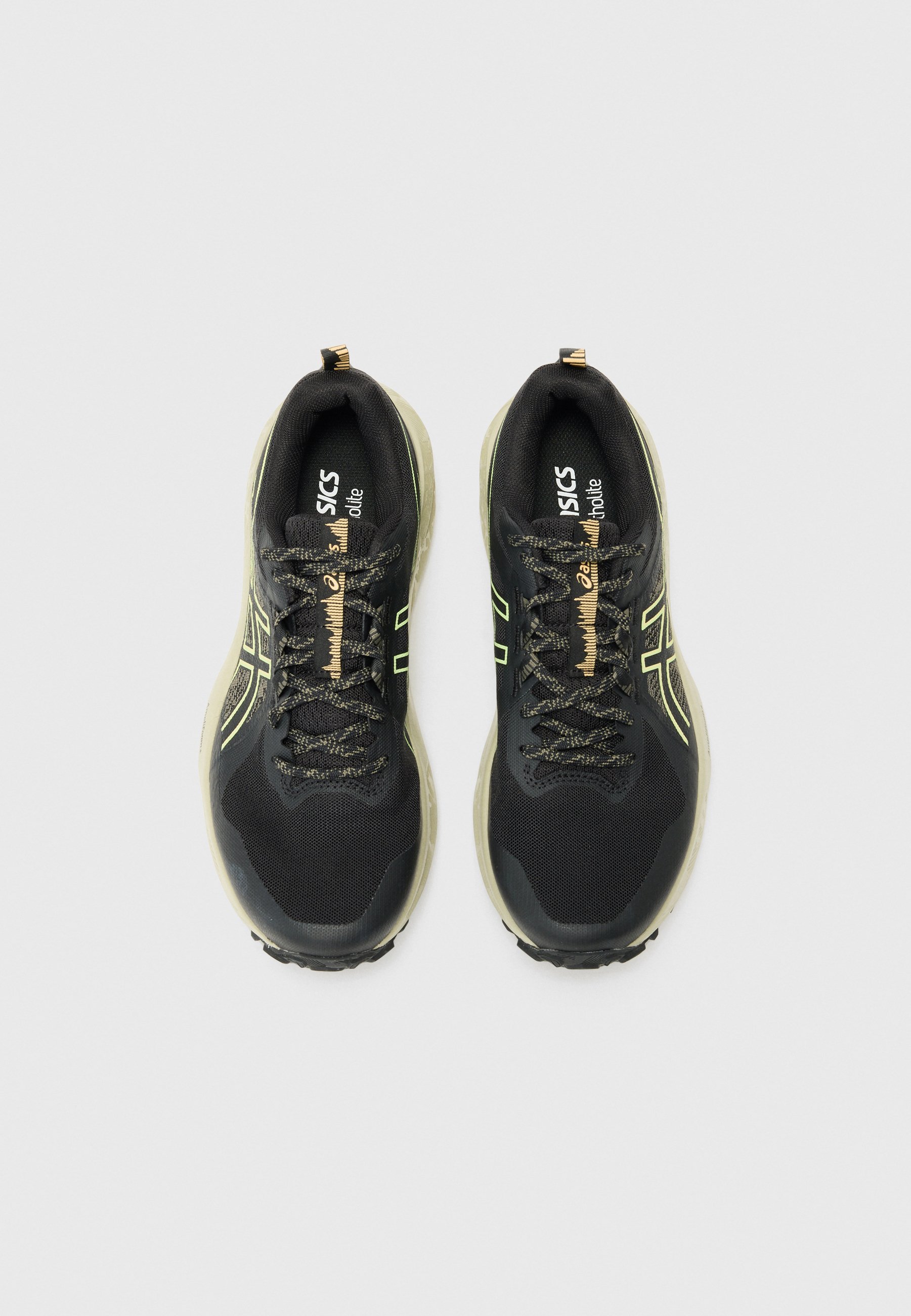ASICS GEL SONOMA 8 - Bėgimo bateliai bekele - juodi/žalios spalvos