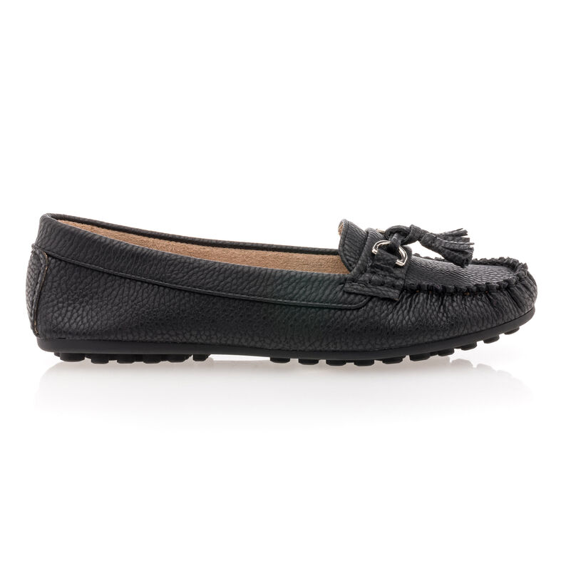 Svarta loafers/båtskor för kvinnor