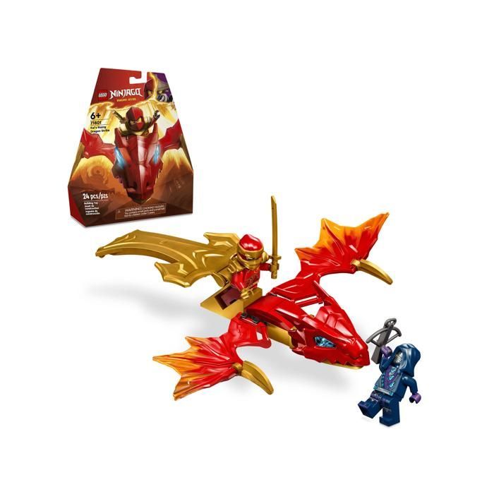 LEGO Ninjago 71801 El ataque del dragón rebelde de Kai. Regalos, juguetes y coleccionables para mayores de 6 años.