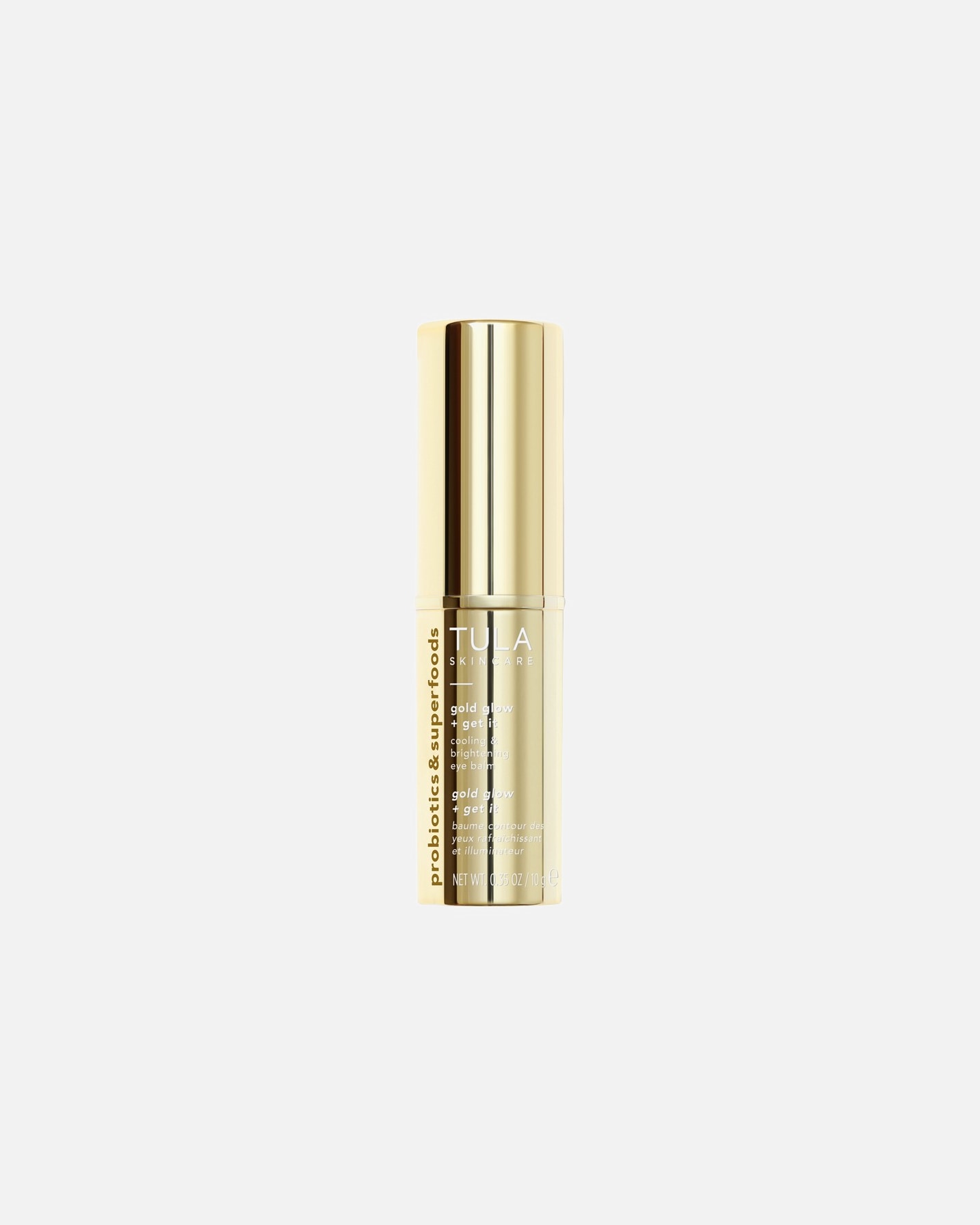 TULA Balsamo Contorno Occhi Probiotici e Superfood Gold Glow + Get It Balsamo Contorno Occhi Rinfrescante e Illuminante - 10 g