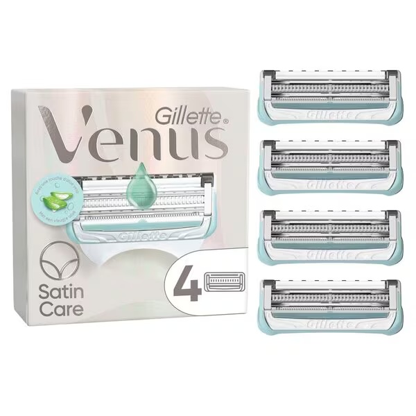 Gillette Venus Satin Care britvice za kožu i stidne dlake, 4 komada