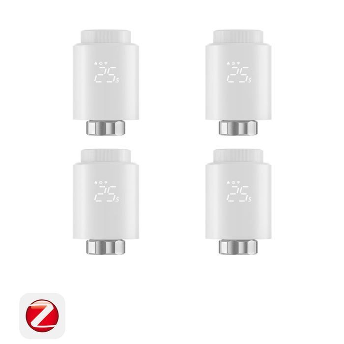 Kit com 4 válvulas termostáticas SONOFF Zigbee 3.0 para radiador - Conectadas e inteligentes
