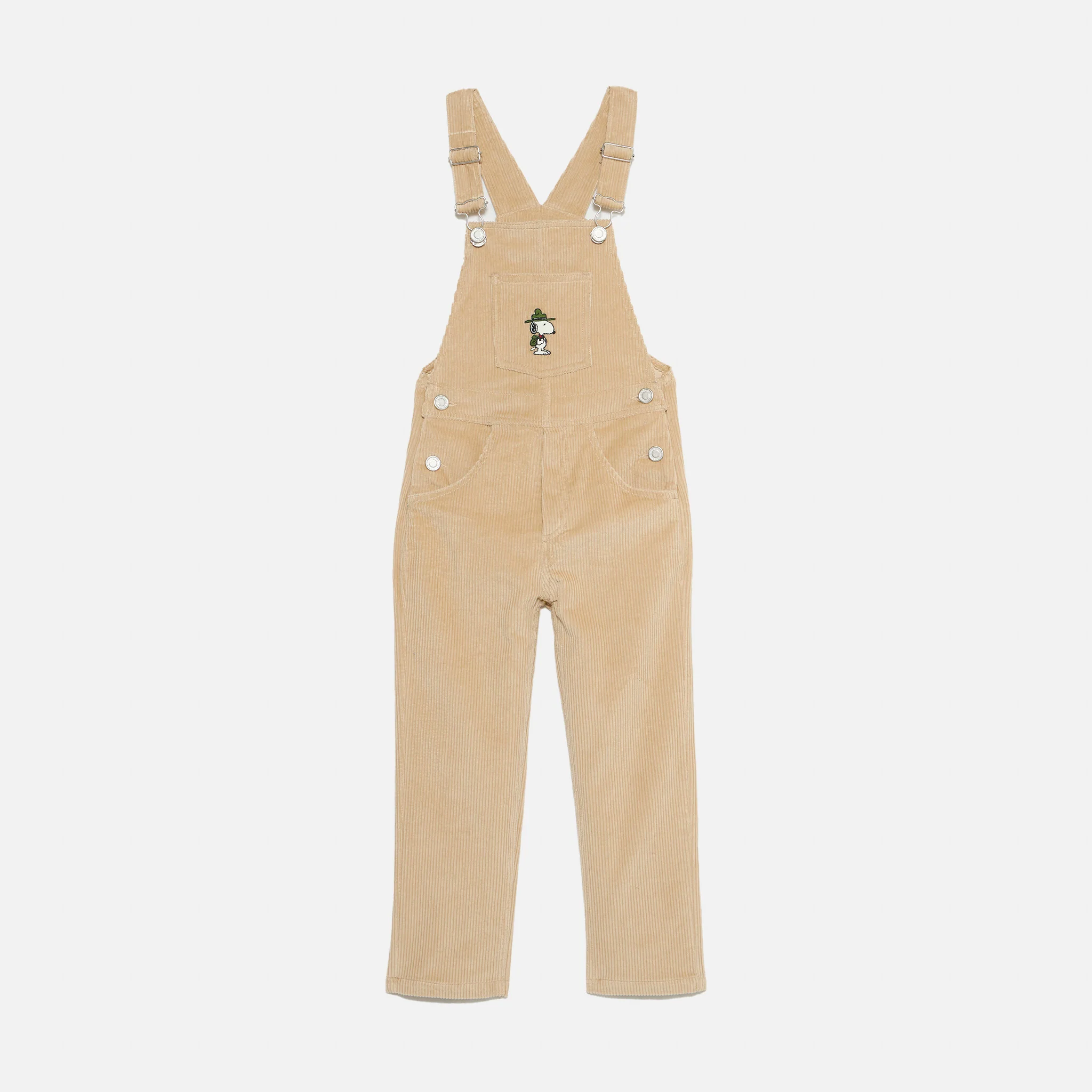 Corduroy overall voor jongens met Snoopy-patch | SP EDITION