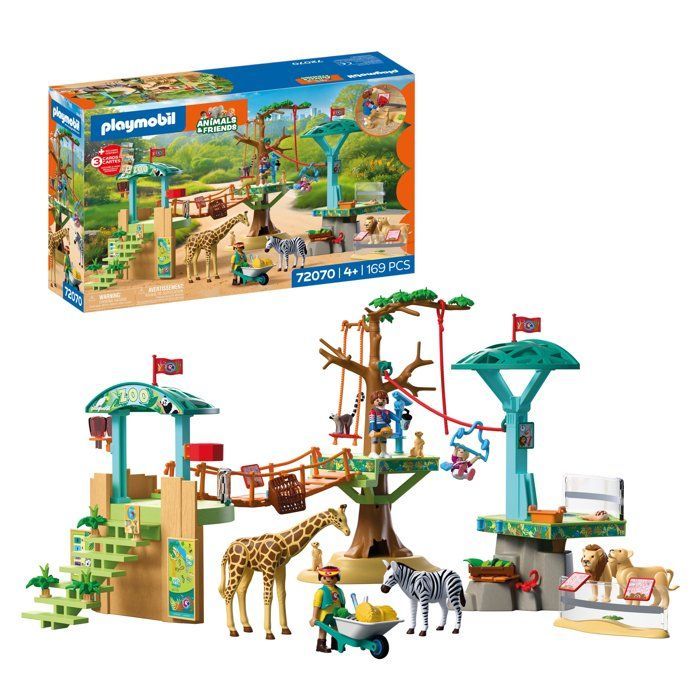 Playmobil 72070 Zoo: Adventure Park in the Middle of Wild Animals