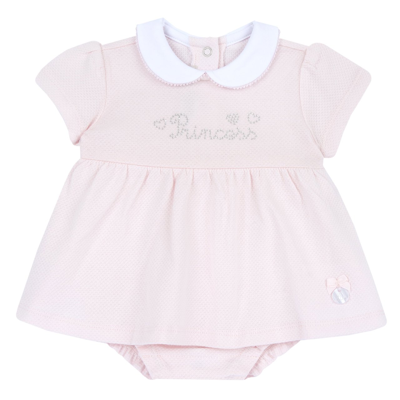 Kjole med lyserøde babybloomers