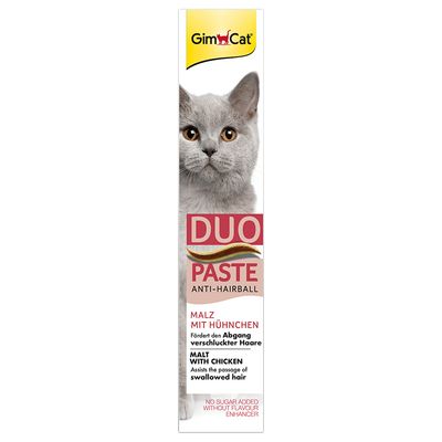 GimCat Anti-Hairball Duo Paste – Malz & Huhn