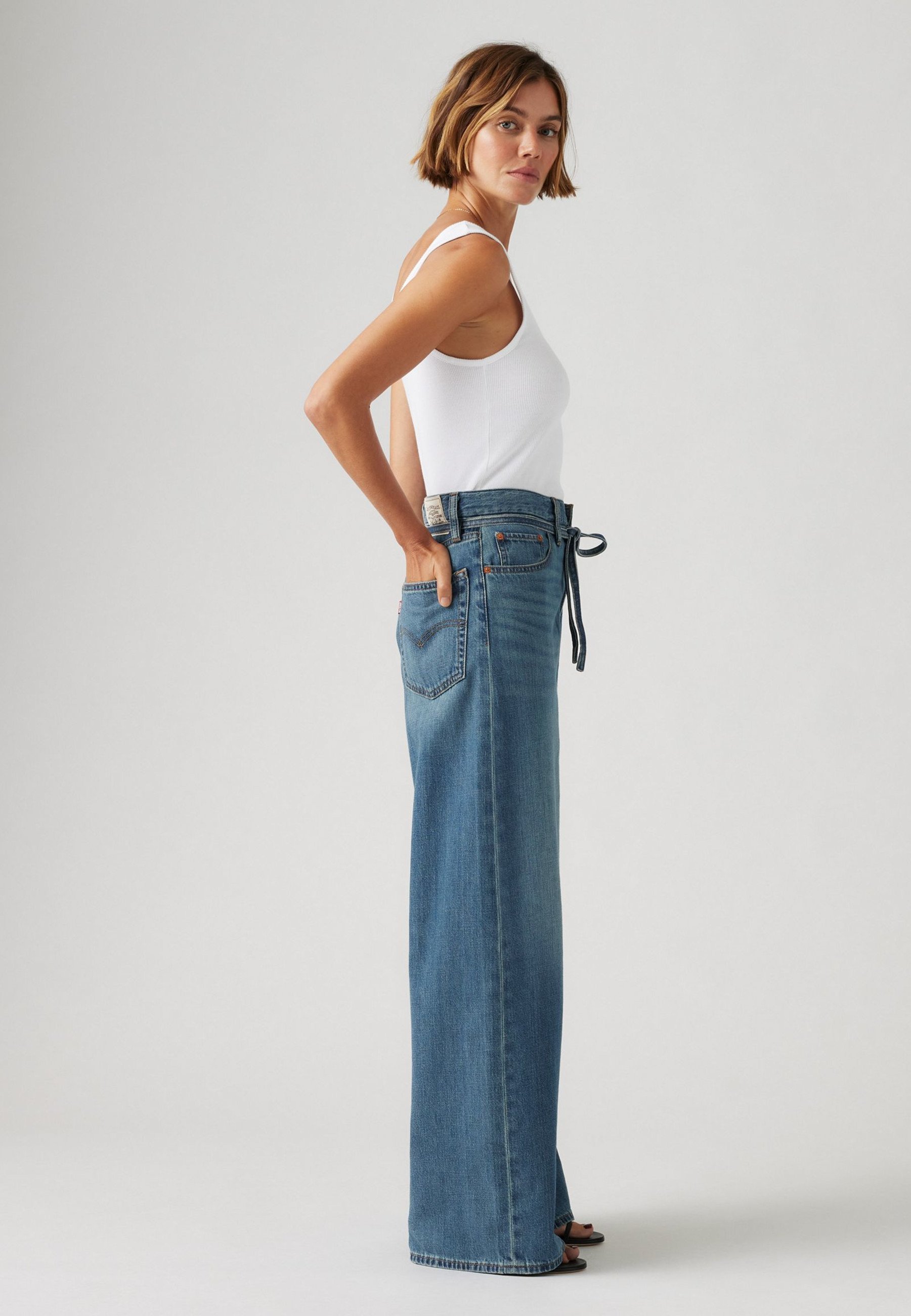Levi's® XL STRAIGHT - Jeans dalla vestibilità rilassata - lino + denim senza scolorimenti
