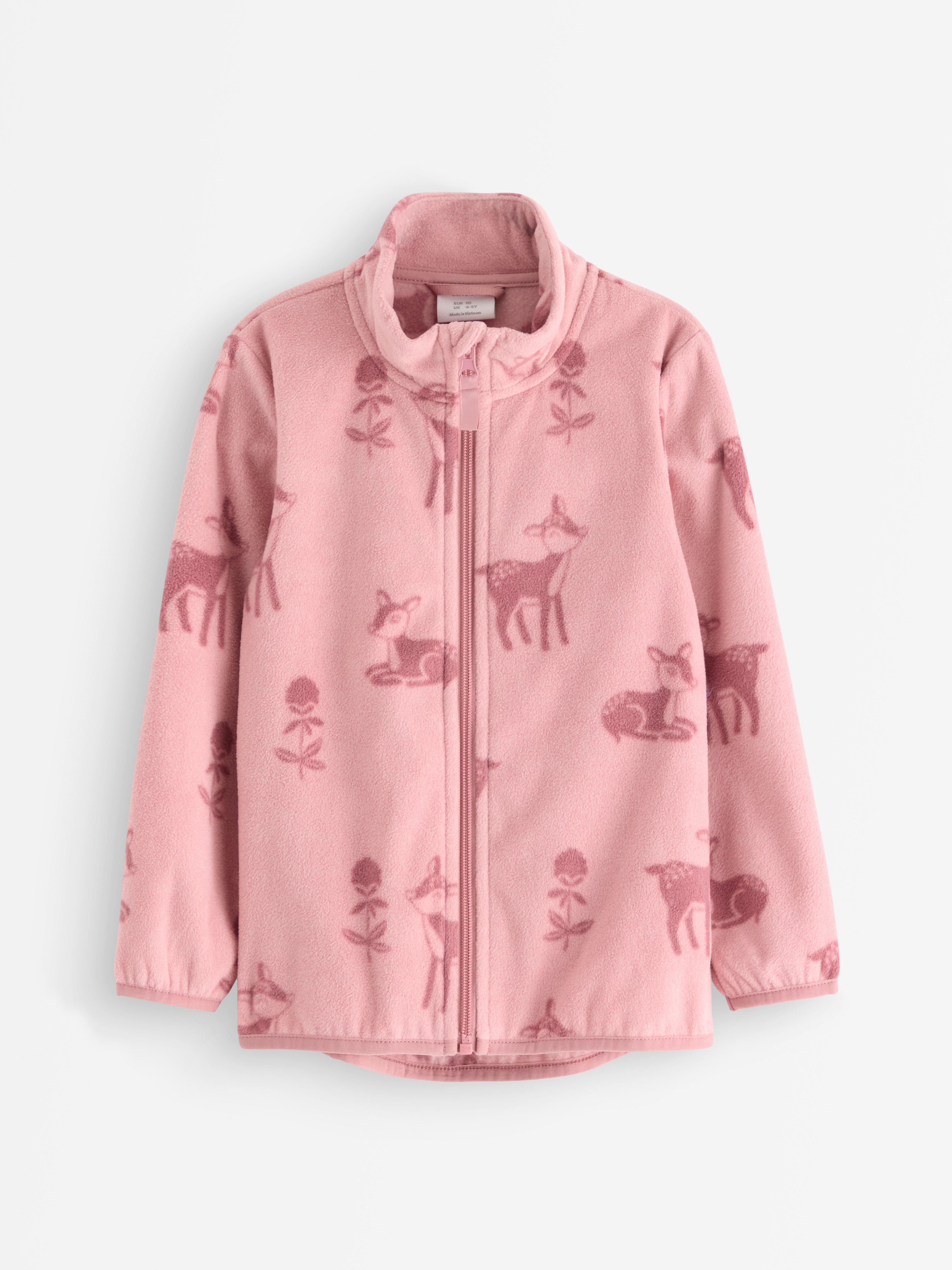 Bunda z mikrofleecu Dusty Pink
