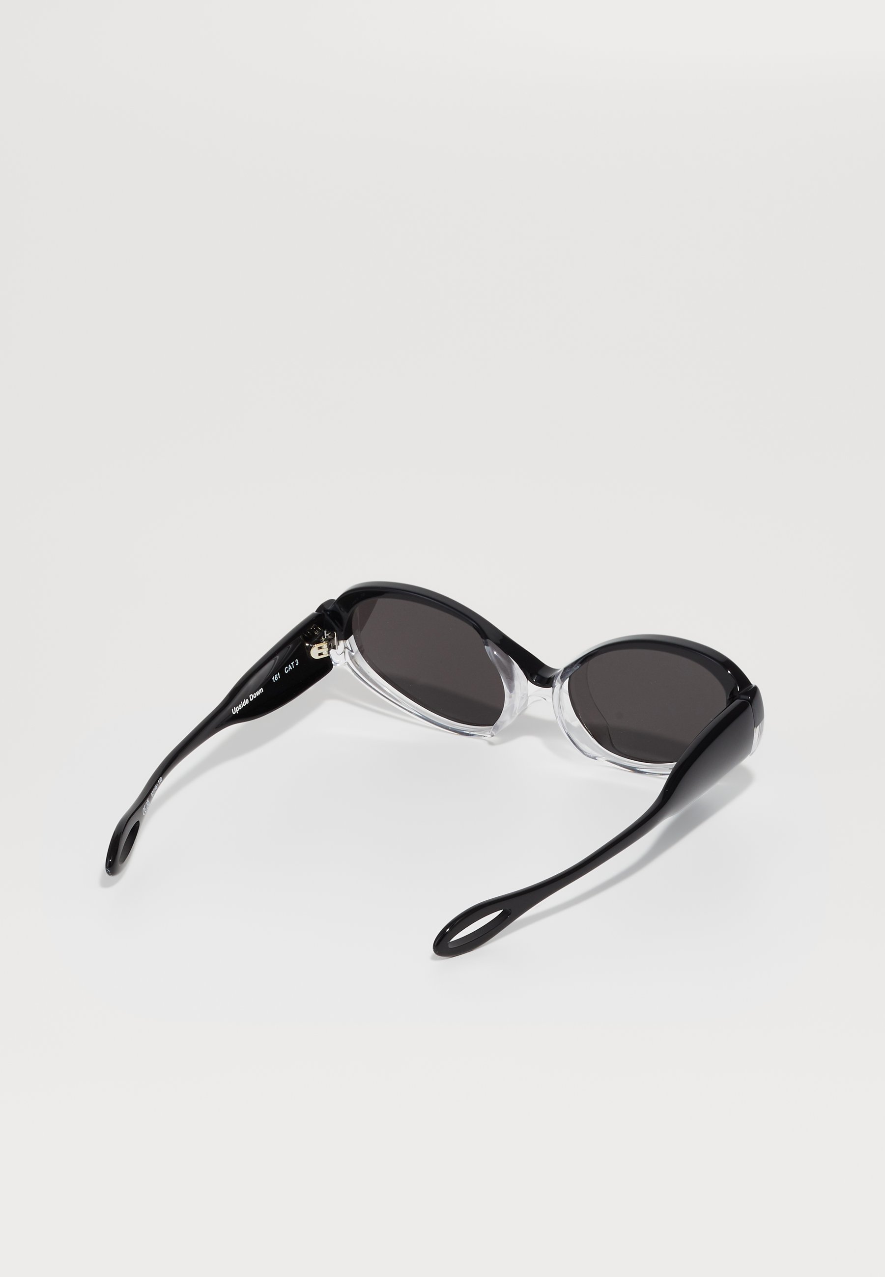 Henrik Vibskov UPSIDE DOWN GLASSES UNISEX - Okulary przeciwsłoneczne - przezroczysty/czarny