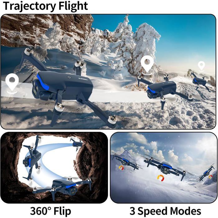 Professional Drone - GERBALA - K417 - 1080P HD Camera - Blue LED - Gesture Control