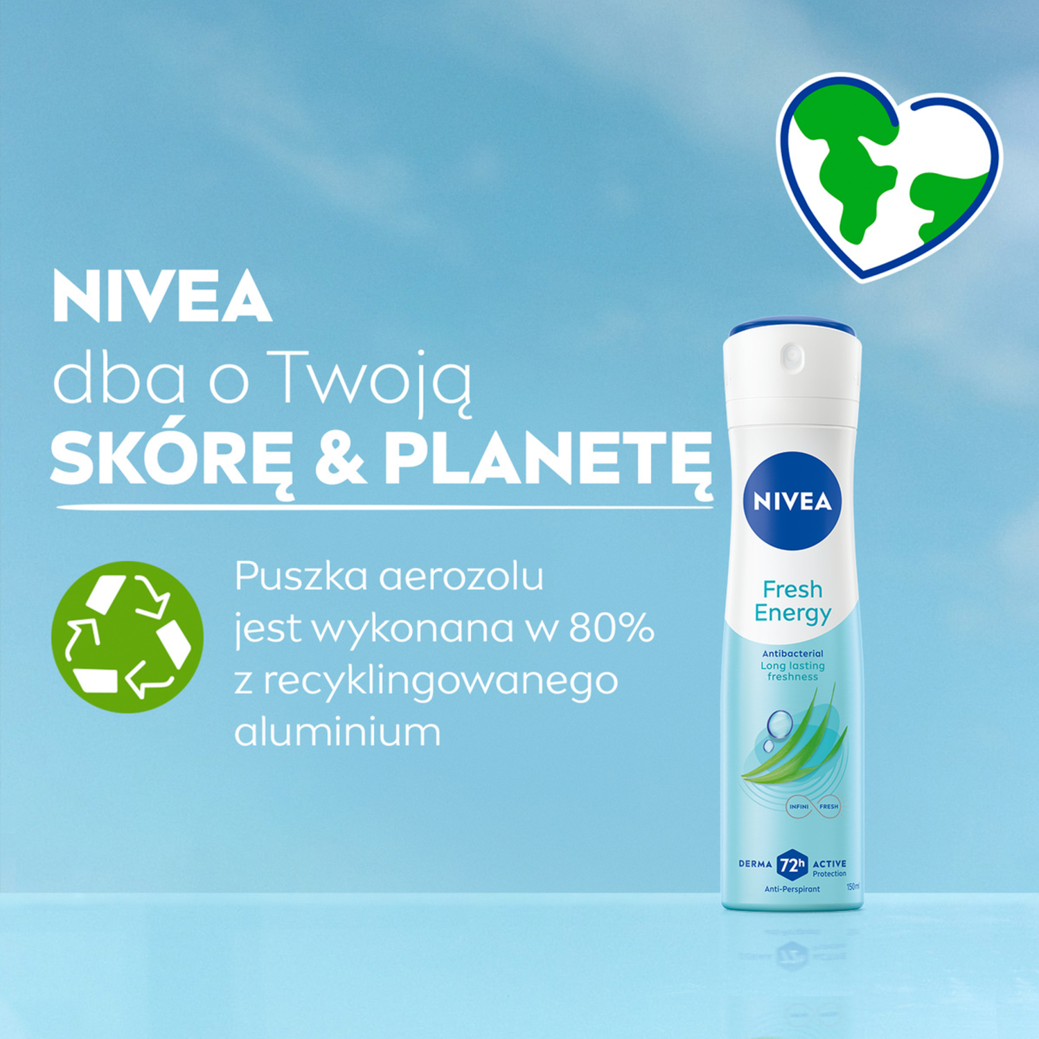 Nivea Antiperspirantspray för kvinnor 150ml Fresh Energy