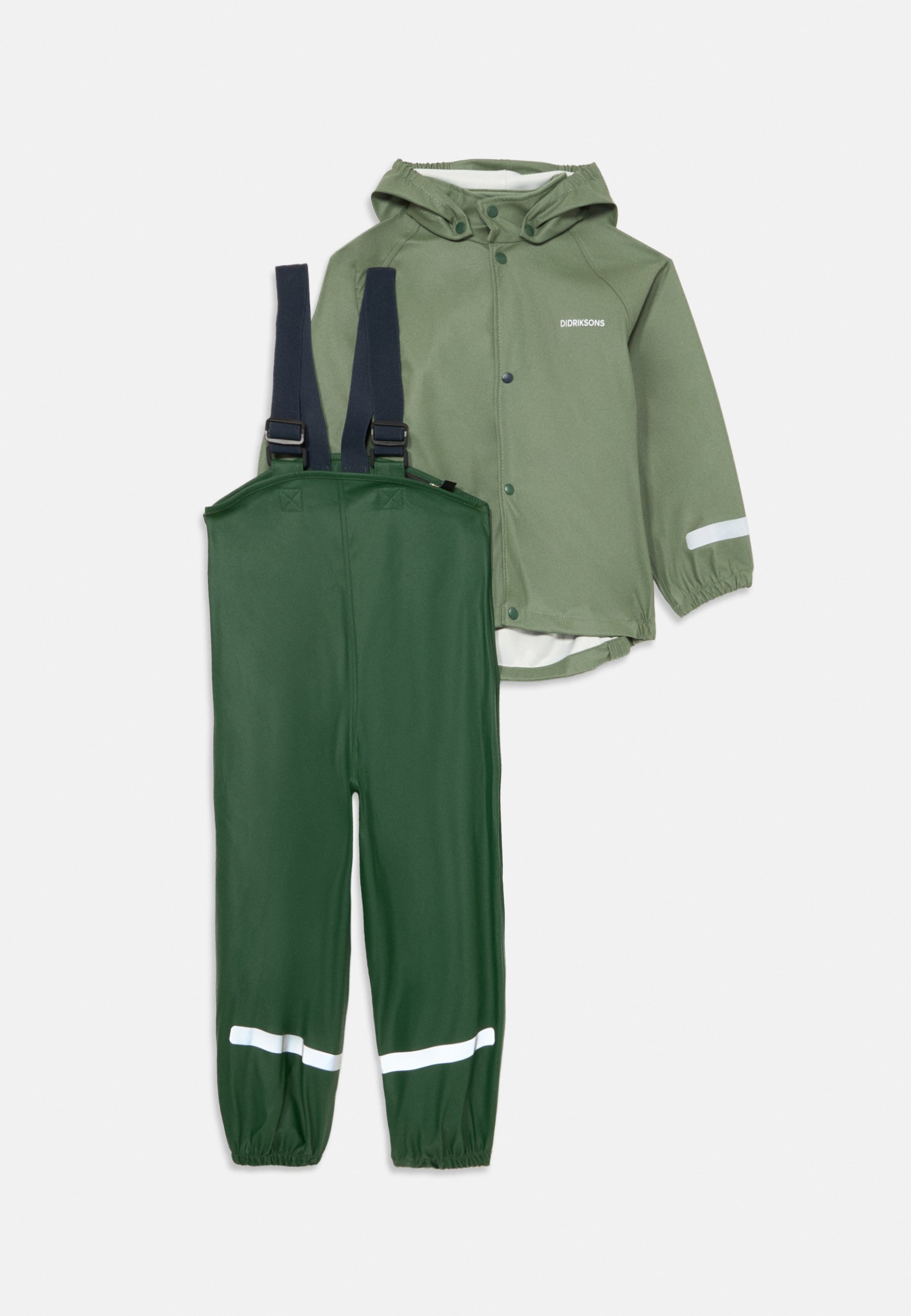 Completo antipioggia unisex per bambini Didriksons SLASKEMAN - Pantaloni antipioggia - muschio chiaro