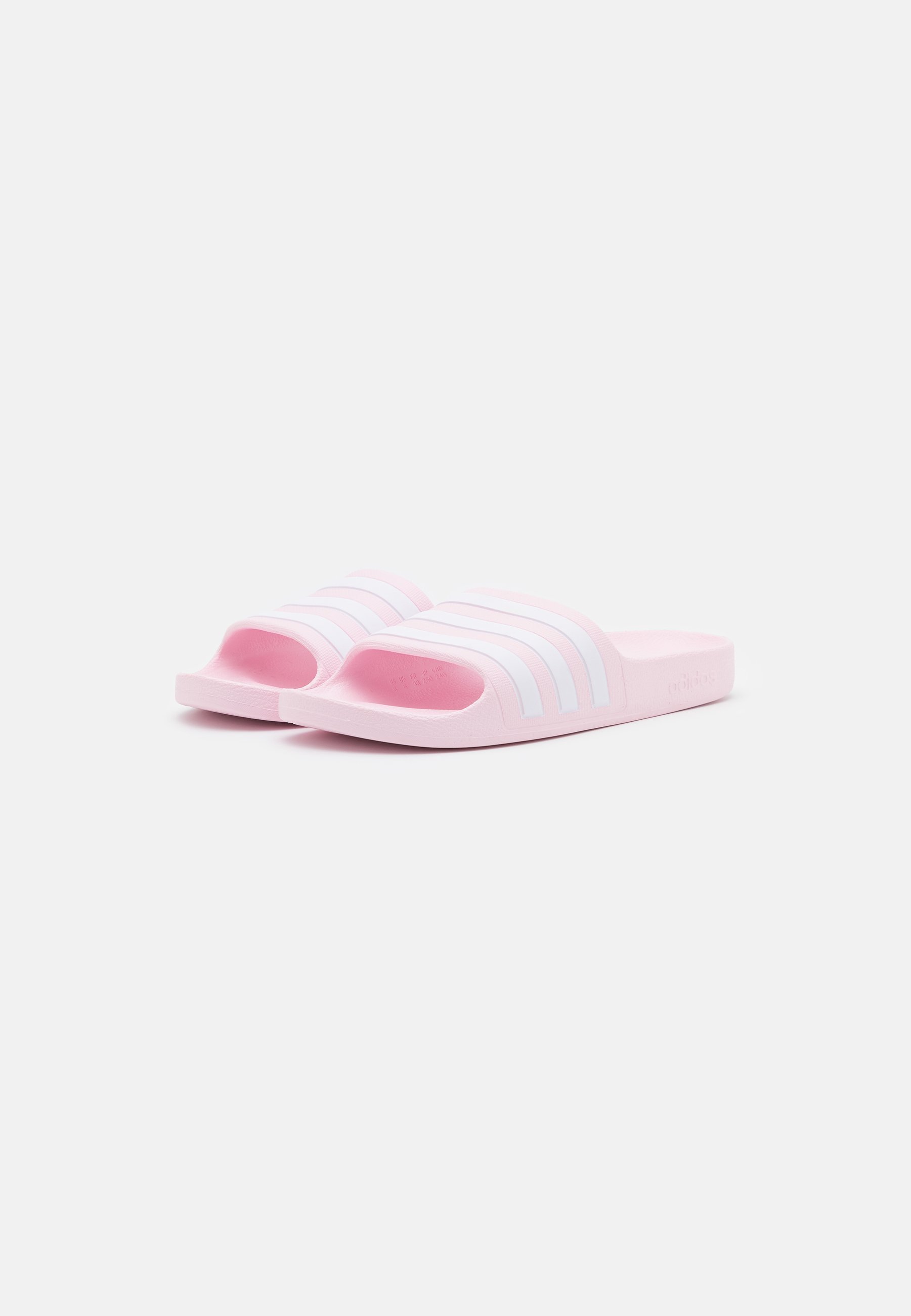 adidas Performance ADILETTE AQUA KIDS - Badslippers - transparant roze/witte schoenen