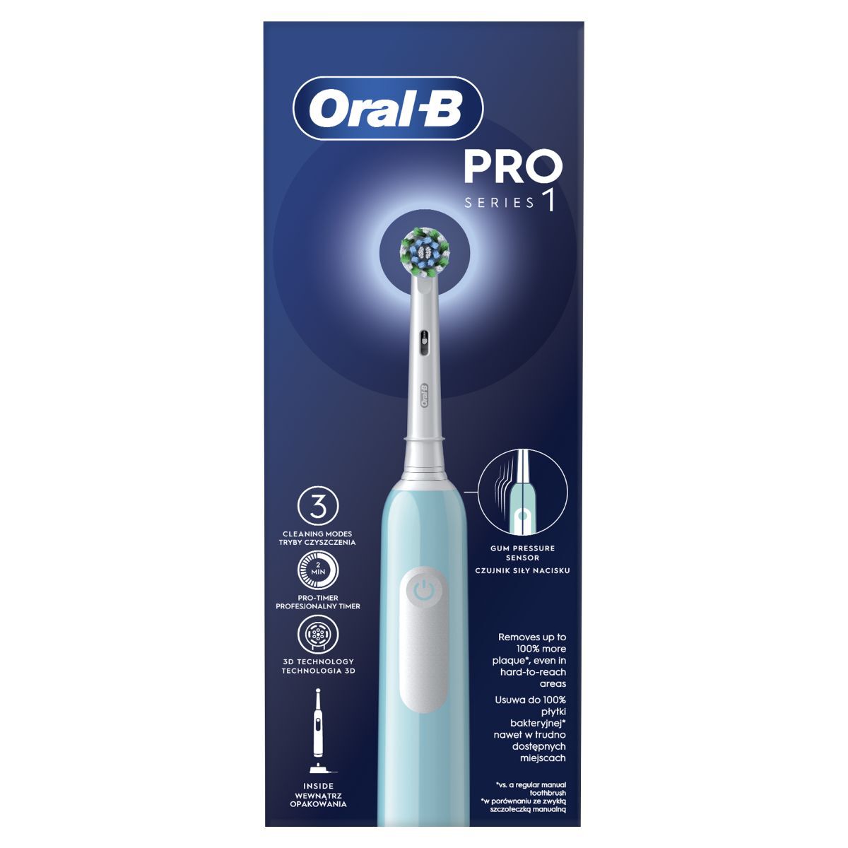 Periuță de dinți electrică Oral-B Pro 500 Cross Action 1 buc.