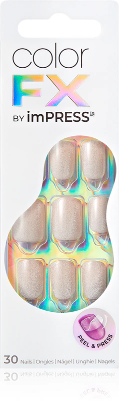 Unhas postiças autoadesivas KISS Color FX im Press