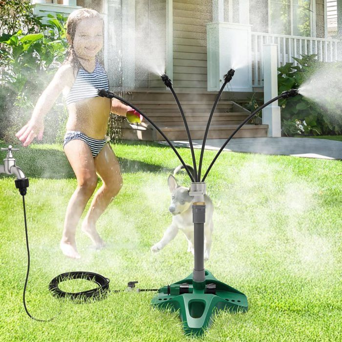 Ventiladores nebulizadores independientes para patios exteriores, sistema de refrigeración por nebulización portátil mejorado (8 m)