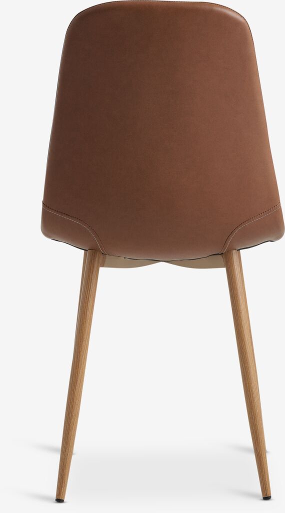 JONSTRUP JONSTRUP jedálenská stolička, koňak/dub imitácia kože