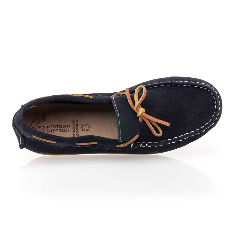 Blauwe jongensloafers/bootschoenen