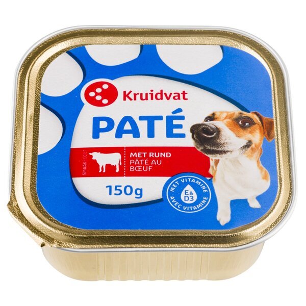 Kruidvat liellopa gaļas pastēte suņiem<br>150g