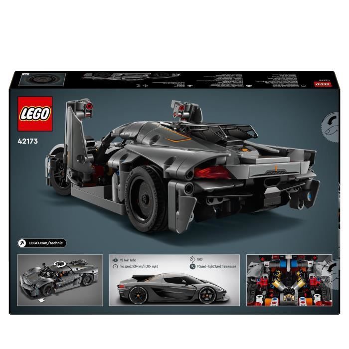 LEGO® Technic 42173 Koenigsegg Jesko Absolut Hypercar Grijs - Bouwset