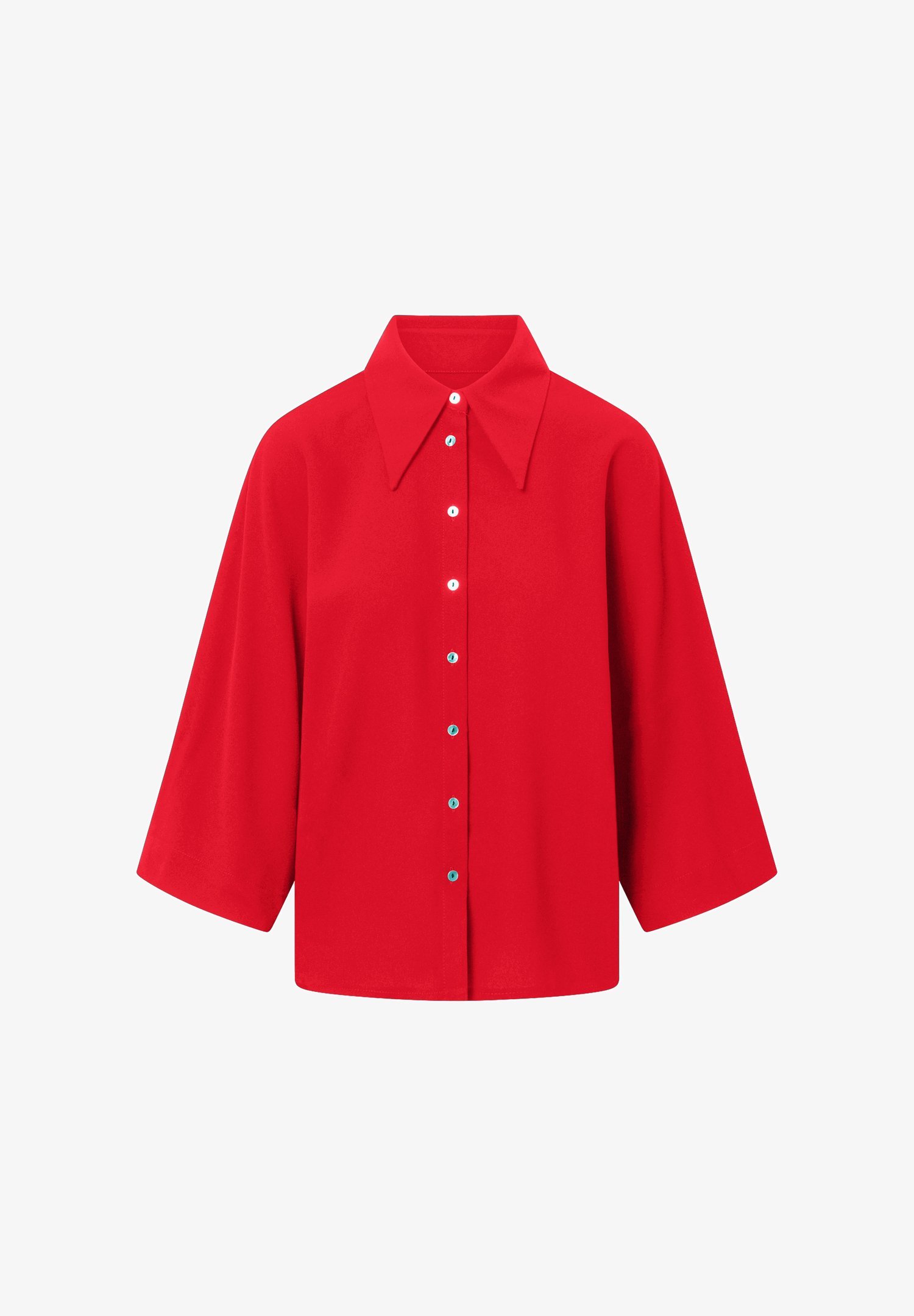 Blusa Jascha Stockholm com botões - vermelha